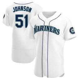 Randy Johnson Seattle Mariners Men's Authentic Home Jersey - White