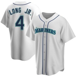 Shed Long Jr. Seattle Mariners Youth Replica Home Jersey - White