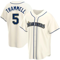 Taylor Trammell Seattle Mariners Men's Replica Alternate Jersey - Cream
