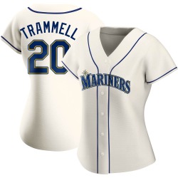 Taylor Trammell Seattle Mariners Women's Authentic Alternate Jersey - Cream